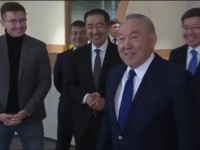 Назарбаев Сағынтаевпен әзілдесті (видео)