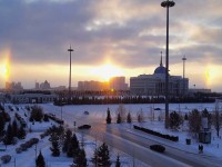 Астанада бір уақытта бес бірдей күн шықты (видео)