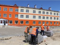 Түлкібаста жаңа мектепте оқушылардың шат күлкісі естілетін күн алыс емес