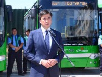 Муниципалды автобус паркі ашылды