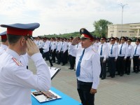 Шымкентте 70 полицейдің шені жоғарылады