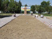 Мырзакентті абаттандыру қарқынды жүріп жатыр