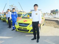 Түркістан облысына жаңа жедел жәрдем көліктері келді