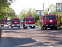 Пожарные Шымкента вышли на дезинфекцию улиц