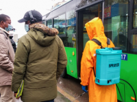 Общественные транспорты соблюдают все карантинные меры