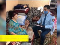 Полицейлер қарттарды құрметтеп, ерекше қызмет көрсетті