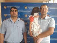 Адасып қалған 4 жасар қызды әкесімен табыстырды