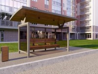В Шымкенте будет установлена новая автобусная остановка с небьющимися окнами