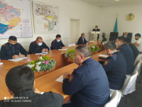Сарыағаш пен Жетісай ауданының полиция басшылары халықпен кездесті