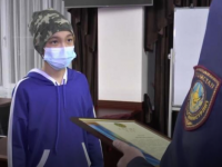 Қарақшыға қарсы тұрған 13 жастағы Алматы тұрғыны марапатталды