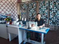 Төлебилік тұрғын мемлекеттік грантпен тігін шеберханасын ашты