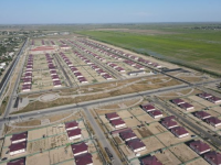 Мақтаарал ауданының орталығында құрылыс жұмыстары қарқынды