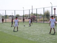 Түркістан облысында мемлекет қаржысына салынған спорт алаңшасы пайдалануға берілді