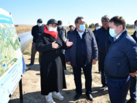 Әкім магистралды су құбырының құрылысын аралады