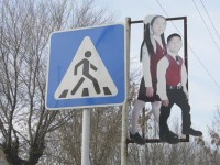 Шымкент: Мектеп алдындағы жол таңбалары толығымен жаңартылды